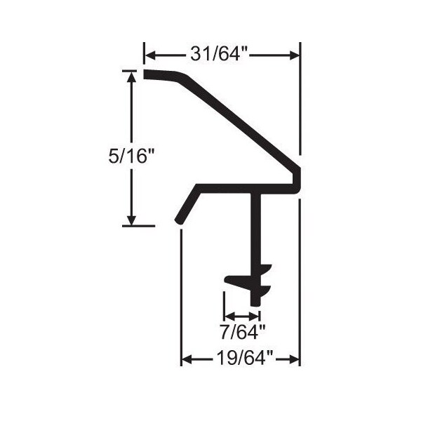 Strybuc 8 Foot White Leaf Weatherseal 63-327W - main